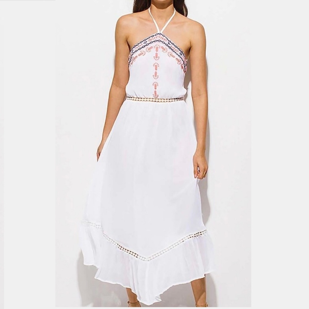 BACKLESS HALTER MAXI DRESS